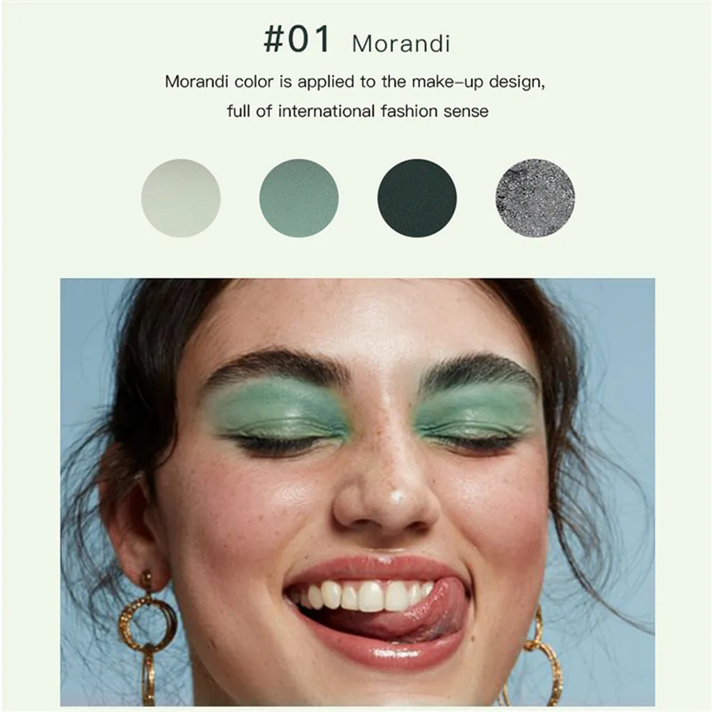 

4 Colors Eyeshadow Set Cosmetic Matte Eyeshadow Cream Makeup Palette shimmer eye shadow fashion Long Lasting makeup eyeshadow