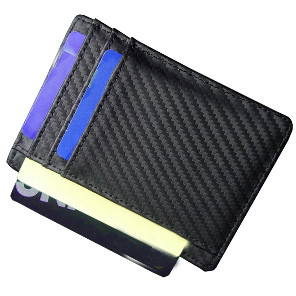 Men Business Portable RFID Blocking Small Soft Card Holder Solid Artificial Leather | Багаж и сумки