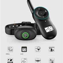 Собака Воротник Обучение IP67 Водонепроницаемый Перезаряжаемые Собака поражения электрическим током вибрации воротник обучение пульт дистанционного управления