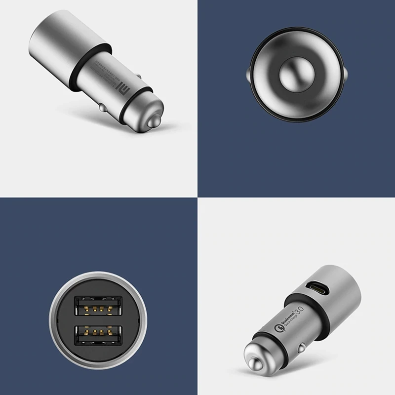 Оригинальное автомобильное зарядное устройство для Xiaomi mi Quick Charge 18 W QC 3,0 Dual USB Max 36 W 5 V/3A 9 V 2A Металл для iPhone samsung huawei OPPO Vivo Оригинальное автомобильное зарядное устройство для Xiaomi mi Quick Charge 18 W QC 3,0 Dual USB Max 36 W 5 V/3A 9 V 2A Металл для iPhone samsung huawei OPPO Vivo