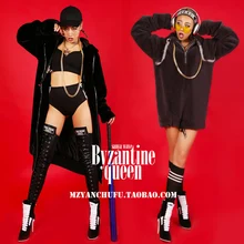 Ds новые пикантные Для женщин Singer черно-серый 2 Цвет короткие высокие зимние сапоги на искусственном кроличьем волосы производительность Костюмы шубы B165