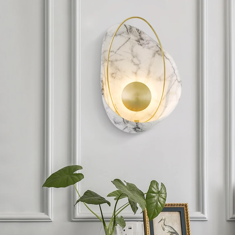

Shell Wall Lamp 5W LED Indoor Living Room Decoration Wall Light Dining Room Bedroom Lamp Resin Lamp Body AC90-260V Warm White