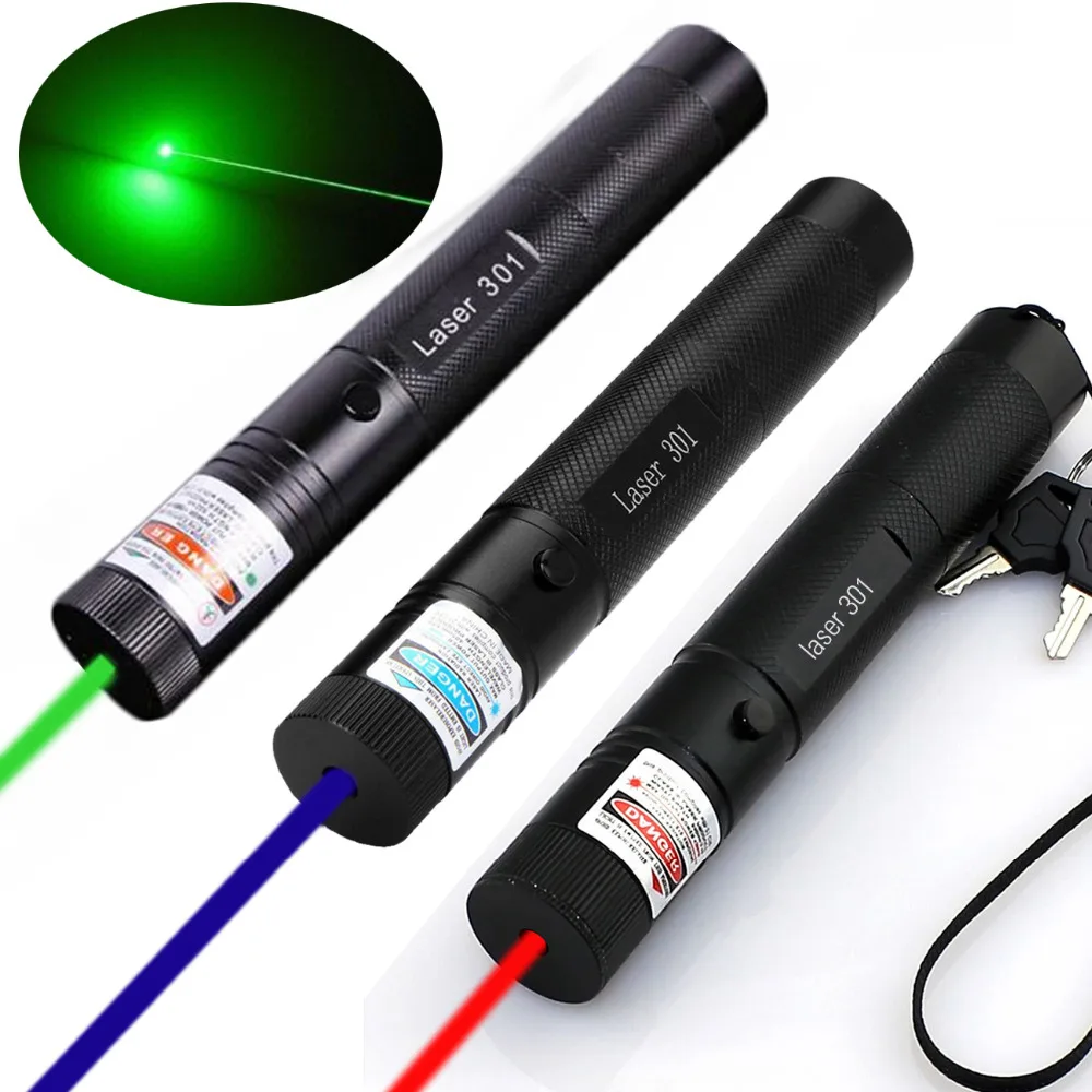 High Quality 301 Laser Pointer 5000mW Power Laser Pointer Pen Light 3 colors choosen Lazer