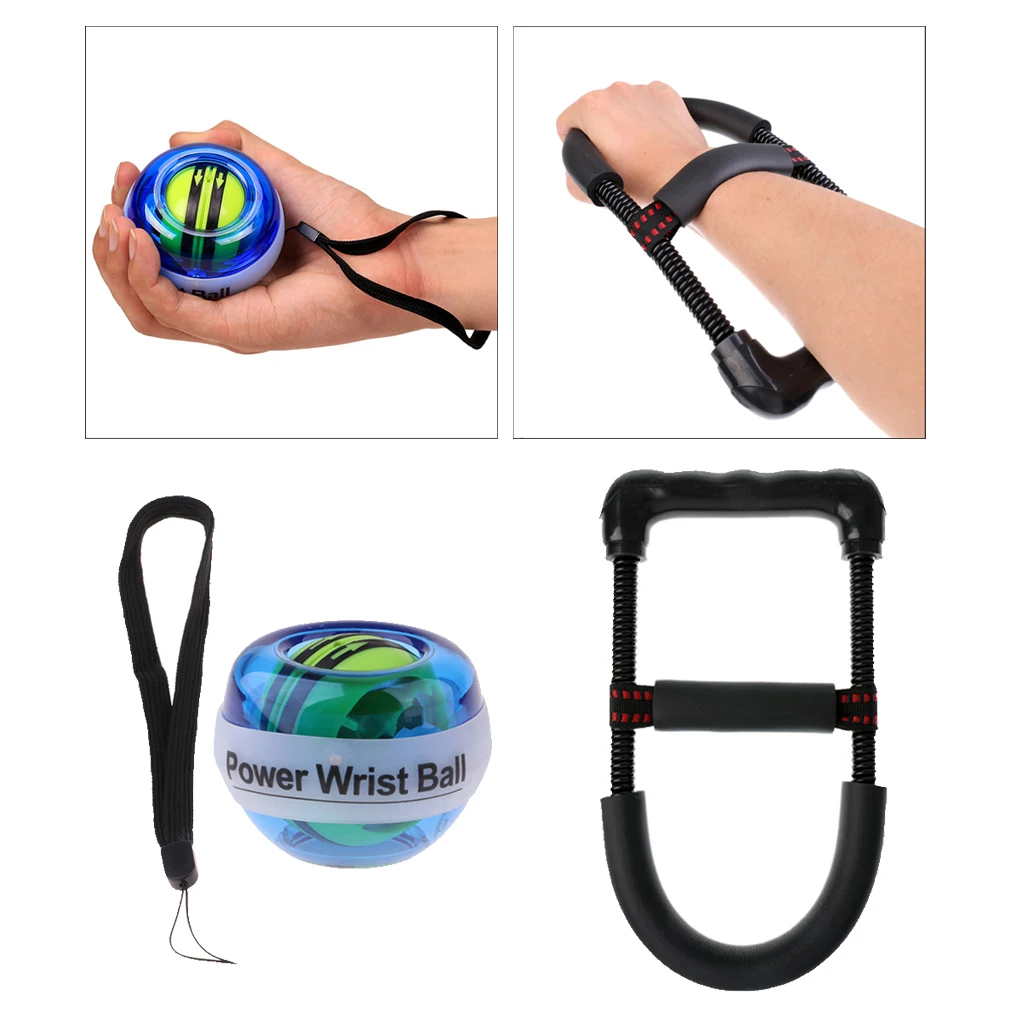 Power Wrist Trainer Ball and Wrist Strength Training Builder - Strengthen Fingers, Wrists, Hands, Forearms, Shoulders and Bicep