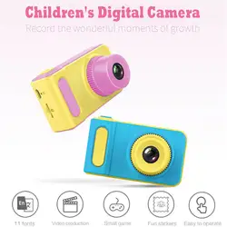 Детская цифровая камера 12MP HD 2,0 дюймов 1080 P Поддержка 32 Гб видеокамера легко для детей DIY фото подарок запись роста детей