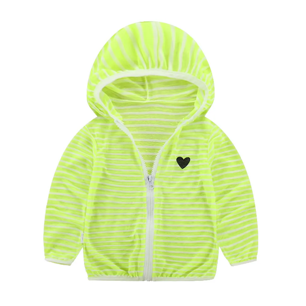 Летняя Солнцезащитная куртка для маленьких детей; Верхняя одежда с капюшоном для маленьких девочек; пальто на молнии; весенняя одежда для малышей; ветровка; Прямая поставка