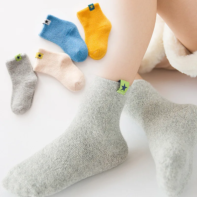 

Stitching Color 5 Pairs/Lot Unisex Kids Socks Girls Spring Autumn Striped Socks Lot Children Boy Winter Cotton Socks 1-12Y