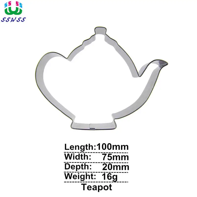 Giant Teapot Shape Cake Decorating Fondant Tools for Cakes Biscuits Cookies Baking Molds