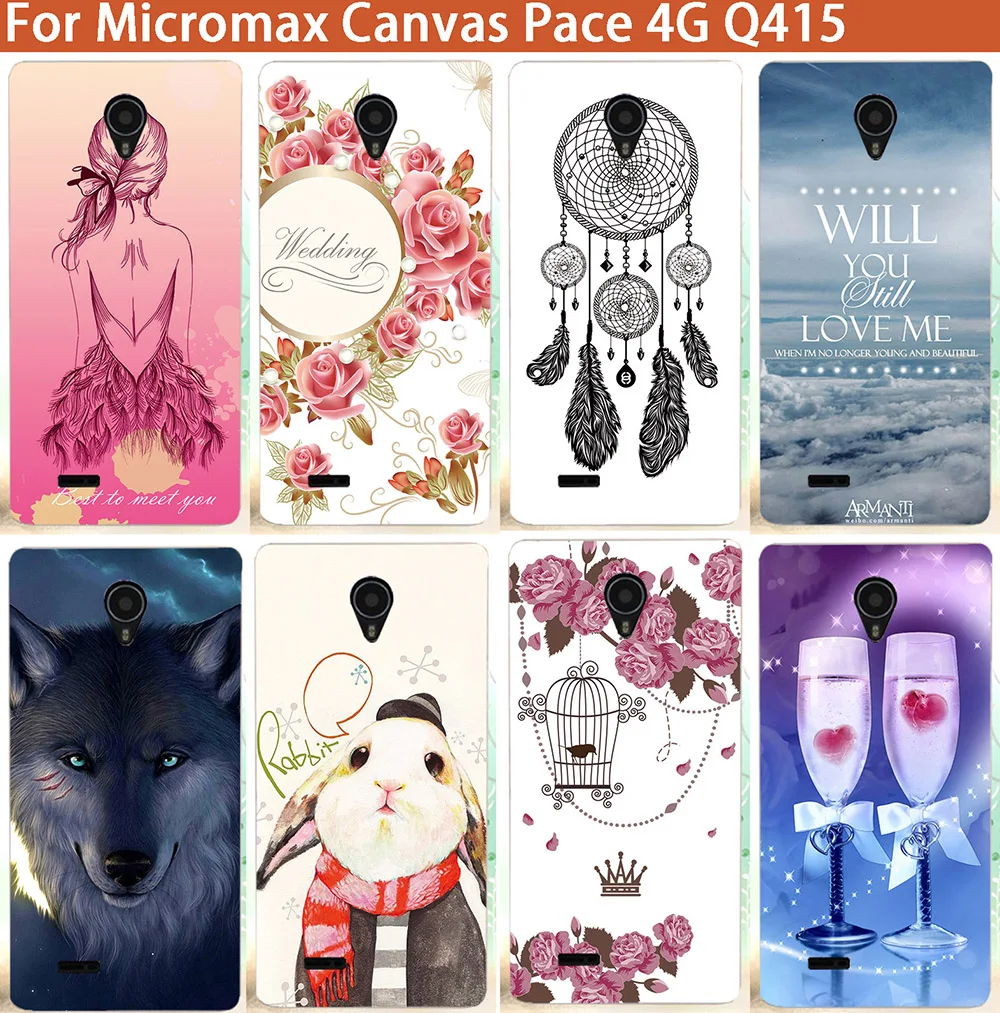 Новые модели чехол на заднюю панель сделай сам Цветной для телефона Micromax Canvas Pace 4G