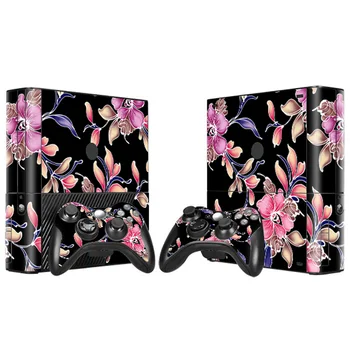 

Free Drop Shipping Vinyl Decal Skin Sticker for Microsoft Xbox 360 E slim and 2 controller skins stickerbomb for x box 360 E