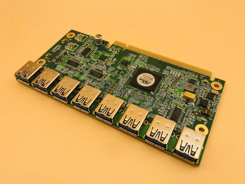 1 до 8 портов Шахтерская машина видеокарта удлинитель PCI E 16X поворот USB3.0 PCIE карты