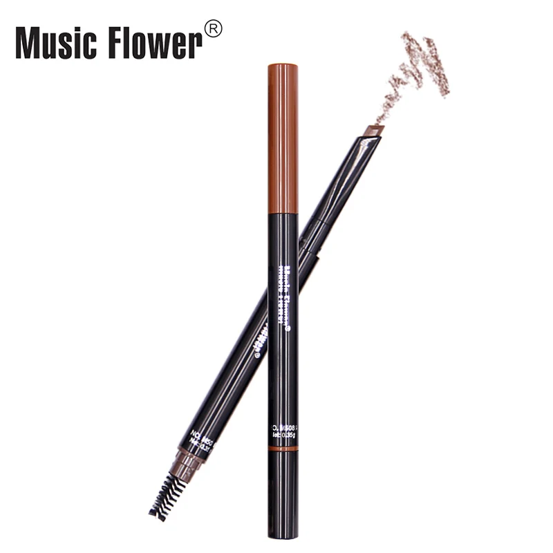 

3 Color Double Head Automatic Eyebrow Pencils with Brush Natural Tattoo Cosmetic Makeup Tools