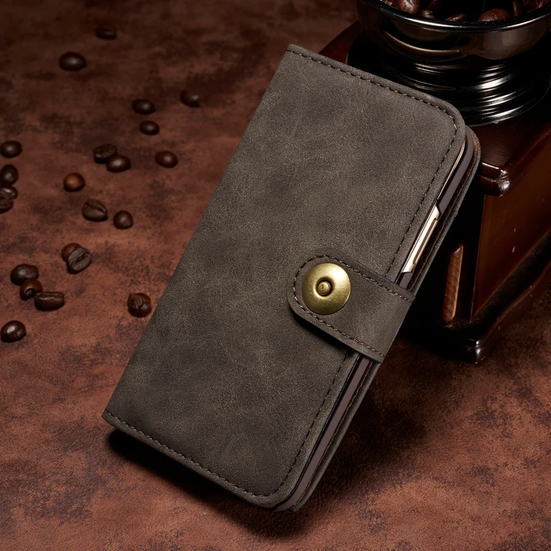 Для Coque iPhone XS Max кошелек чехол 2 в 1 съемный кожаный магнитный чехол-книжка для iPhone XS XR 6 6S 7 8 Plus X Capinha