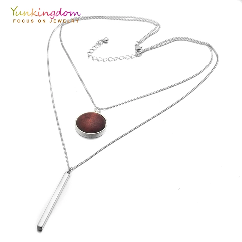 Yunkingdom женское богемное этническое ожерелье модные украшения круглые деревянные