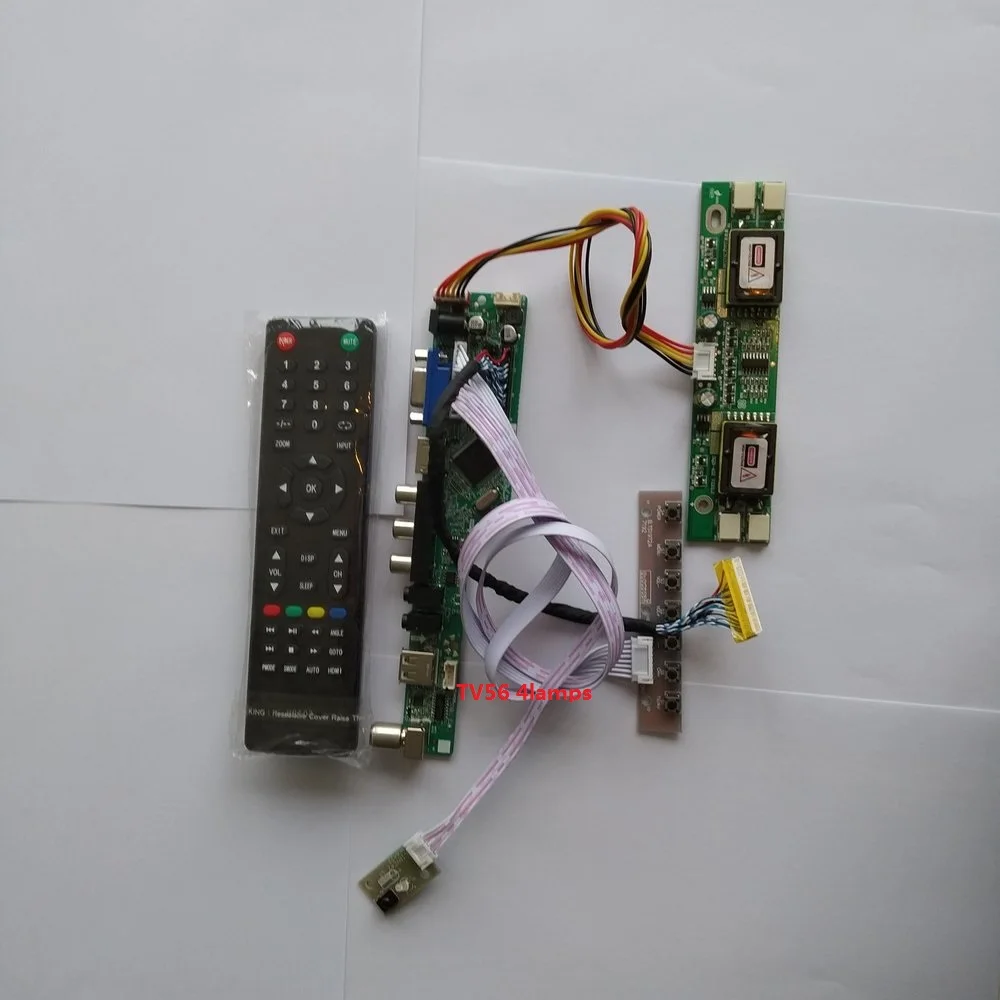 

for LTM170EU-L25 AV TV card Digital Signal Resolution Interface USB 1280X1024 17" kit LCD 4 lamps Controller Board 30pin