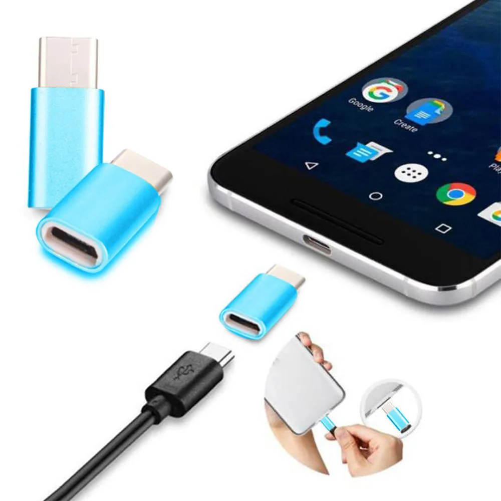 1 упаковка USB-C type-C на микро-usb-переходник для зарядки мини USB разъем адаптер для Nexus 5X Для huawei/samsung Galaxy S9 телефон