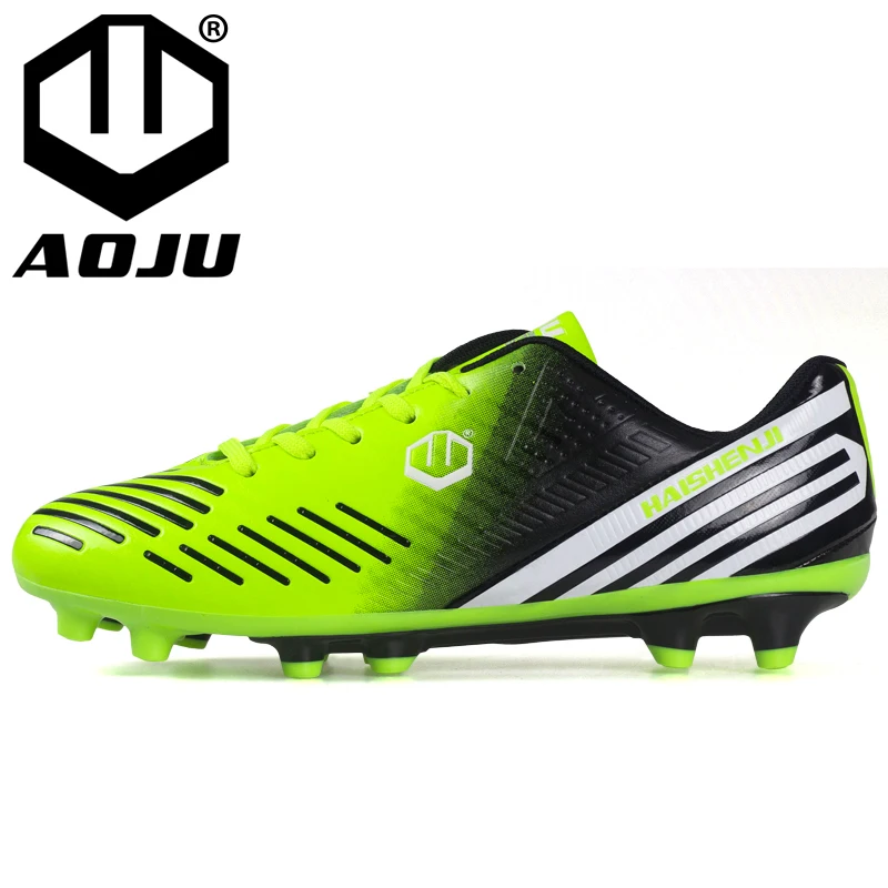AOJU Men Long Spikes Football Shoes Newest AG Soccer Shoes For