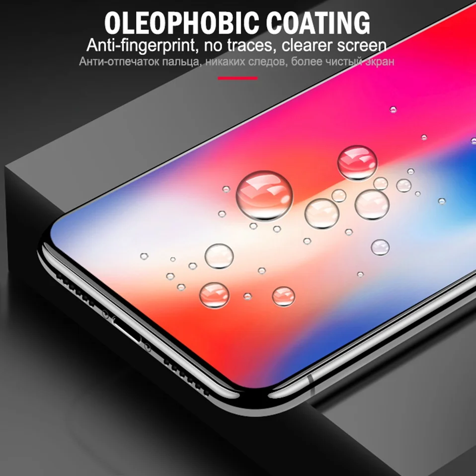 6D Protective Glass For iPhone X 10 XS Max Full Cover 9H Film For Screen Protector iPhone XS XR 6 6S 7 8 Plus Tempered Glass     (13)