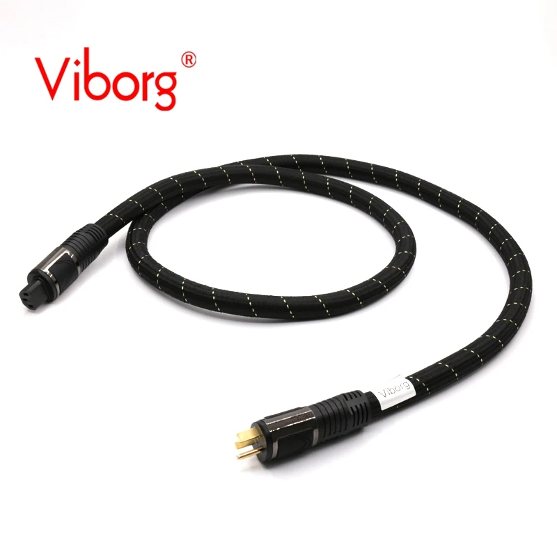 Free shipping Viborg PS AC-12 AC12 HiFi Power cable Powerline US Version Audiophile Power cable