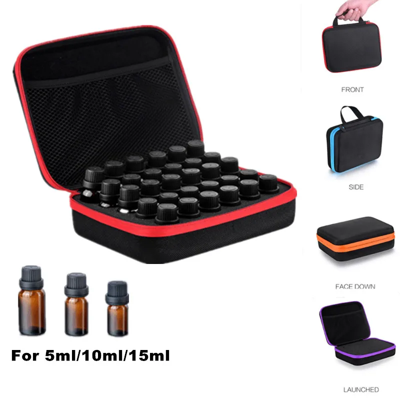 

Portable 30 Grids Lattices Essential Oil Bottle Storage Case Travel Essential Oil Bottle Storage Box Organizer For 5ml/10ml/15ml