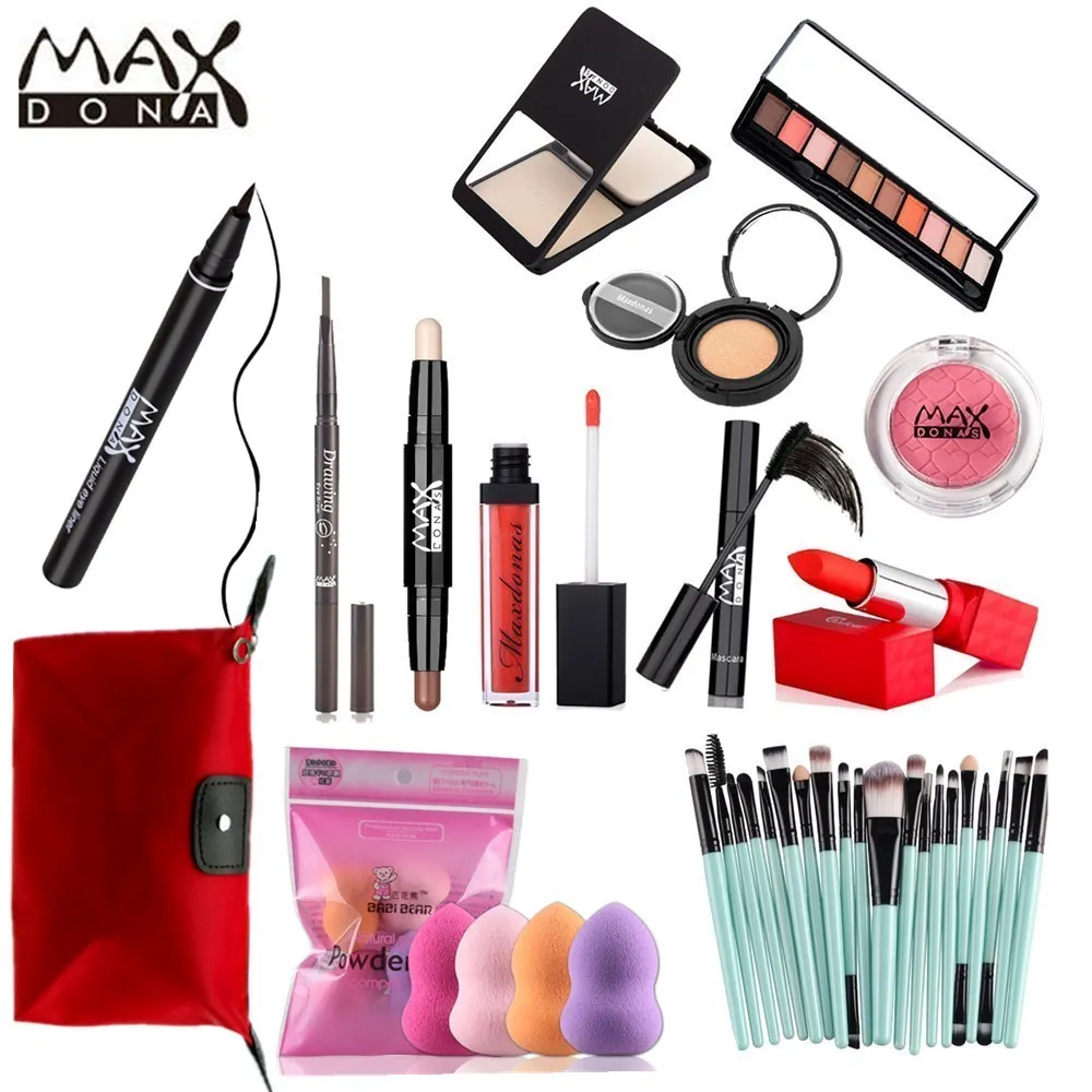 

Maxdonas brand new 1PCS women's cosmetics set Korean makeup tools Conjunto de maquiagem