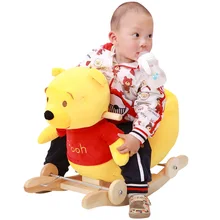 Большая детская качели плюшевая игрушка лошадь качалка качели для ребенка детское сиденье детский бампер кататься на игрушке забавная качалка коляска игрушка