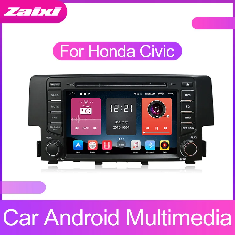Автомобильный мультимедийный плеер ZaiXi 2 DIN с сенсорным экраном 2016 2018 Bluetooth GPS Wi Fi FM
