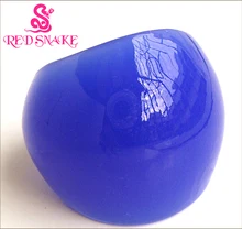 RED SNAKE Fashion Ring Handmade Jelly blue color Murano Glass Rings