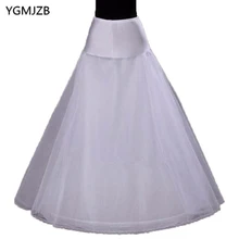 2016 Hot Sale 1 Hoop A Line Bone Petticoats For Wedding Dress Underskirt Accessories Slip With Lace Trim