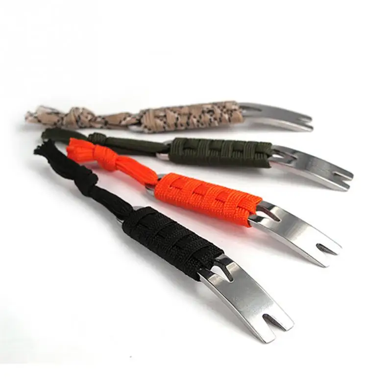 

1PC EDC Gear Mini Crank Crowbar Pocket Pry Bar Keychain Multi Tool Survival Scraper Opener Outdoor Tools