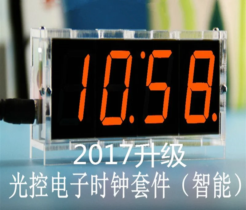 

XNWY Diy digital clock voice timekeeping clock kits, LED DIY SCM training diy electronic clock/watch 4 colors (optional