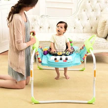 Children walkers baby walkers multi-function side double step with music baby walkers help bounce