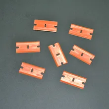 Razor Blades Scraper Removal Tool+100pcs 1.5'' Plastic Double Edged Blades Hand Set YAN88