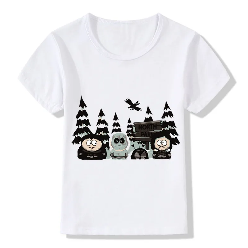 

Children Cartoon Game of Thrones South Park Design Funny T-shirt Baby Boys/Girls Summer Tops T shirt Kids Clothes,HKP5074