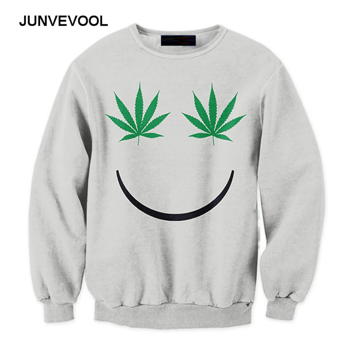 Улыбка уход за кожей лица толстовки для мужчин 3D сорняк Толстовка с изображением