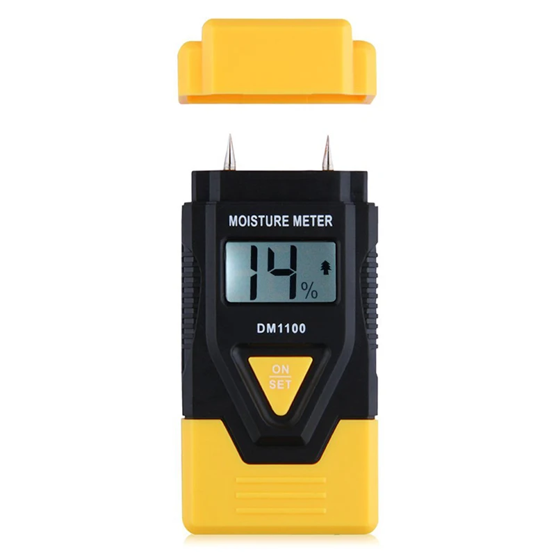 CNIM Hot 3 in 1 Wood/ Building material Digital Moisture Meter Sawn timber Hardened materials and Ambient temperature (Yellow) |