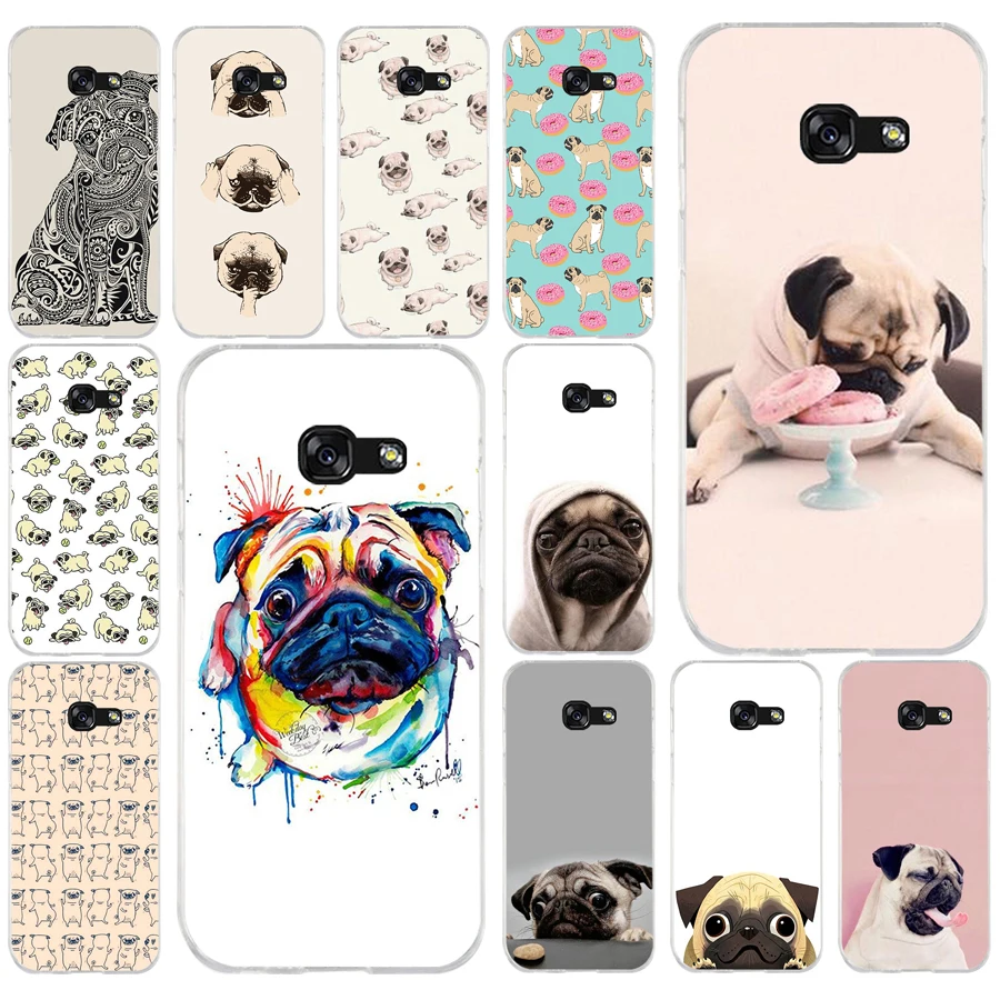186AQ I love pugs Собака Животное Мягкий Силиконовый ТПУ чехол для телефона Samsung galaxy a3 a5