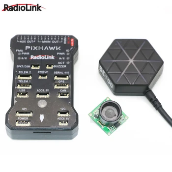 

Original Radiolink PIXHAWK Flight Controller M8N GPS Ultrasonic Sensor Su04 for AT9/AT10 Remote Controller Rc Drone