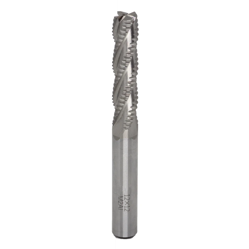 

New 4flute M2AI dia 12mm end mills cutter machine tool Roughing cutter CNC tools Super-hard high speed steel 4F12*12*53*110