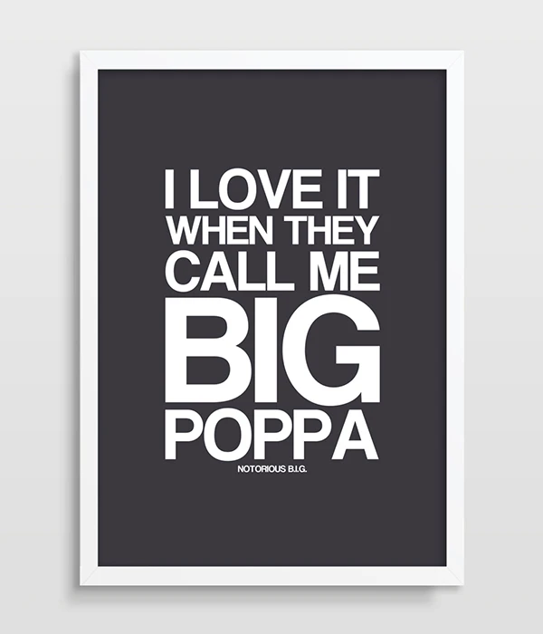 Big Poppa Notorious B I G Music Lyric Song Lyric Hip Hop Poster Typography Print Wall Art Gift For Men Biggie Smalls Painting Hip Hop Poster Wall Art Printwall Print Aliexpress