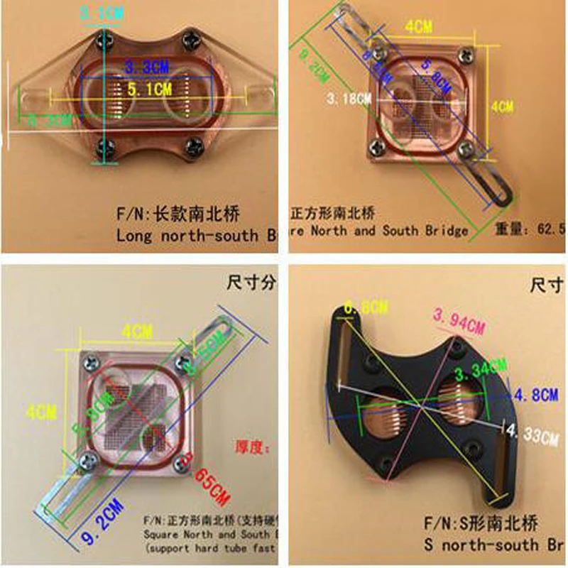 

Beiqiao water cooling head South-North Bridge Water Cooling Waterblock With G1/4 For Computer Water Cooling