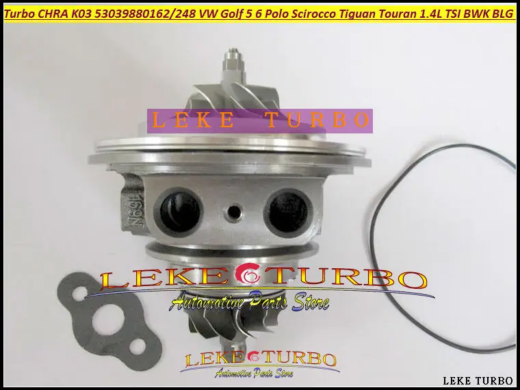 Turbocharger cartridge CHRA K03 53039880248 53039880162 For VW Golf 5 6 Polo Scirocco Tiguan Touran 1.4L TSI BWK BLG CAVB 170HP (2)