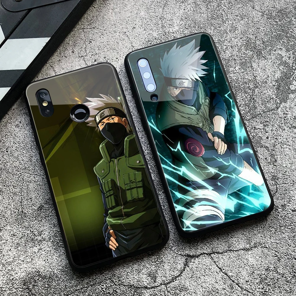 

FinderCase Case for Xiaomi 6 Hard Back Glass Naruto Kakashi Phone cover case for Mix 2 2s 3 case Xiaomi Mi 8 9 SE lite Max 3