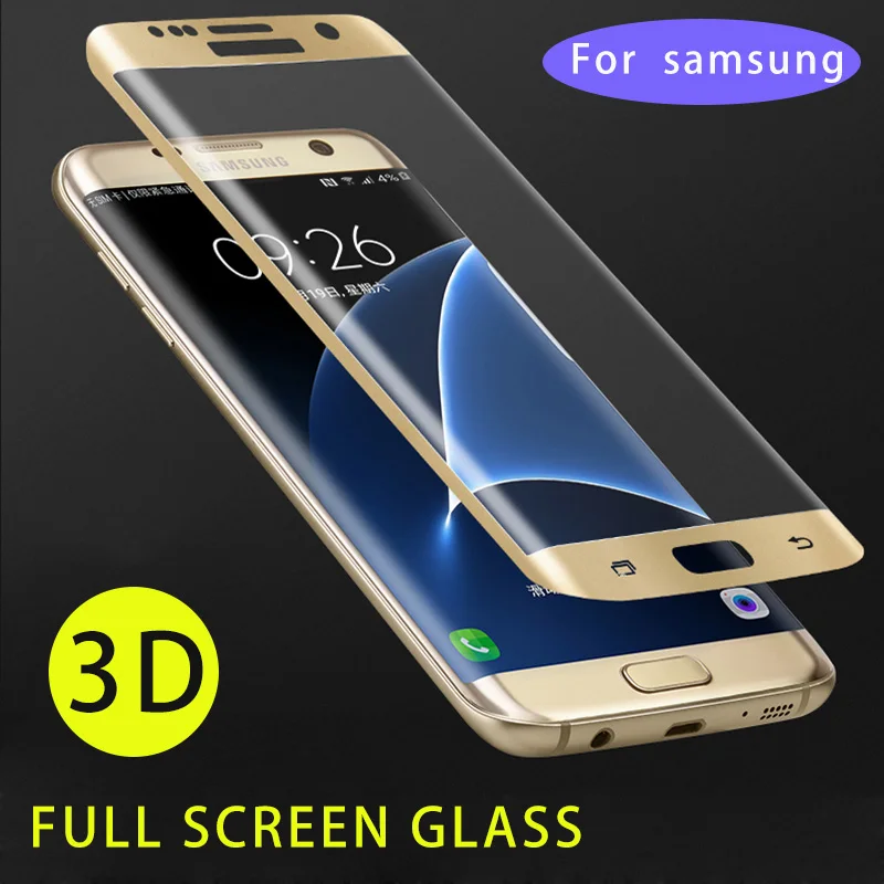 

9H 3D Tempered Glass Cover For Samsung Galaxy S7 Edge S8 S9 Plus Note 8 9 Phone Shockproof Protective Cover Light Screen Glass