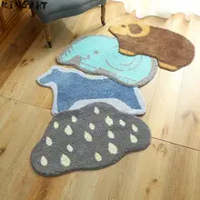 Прочный Коврик для входной двери забавная симпатичная мультяшная собака кошка коврики с узором легкий тонкий пол коврик кухня спальня ковер