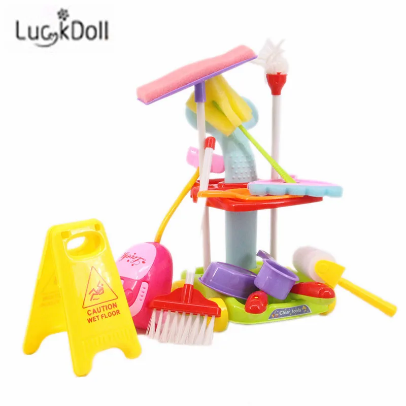 Набор для чистки LUCKDOLL 14 предметов подходит 18 дюймовых американских кукол 43 см