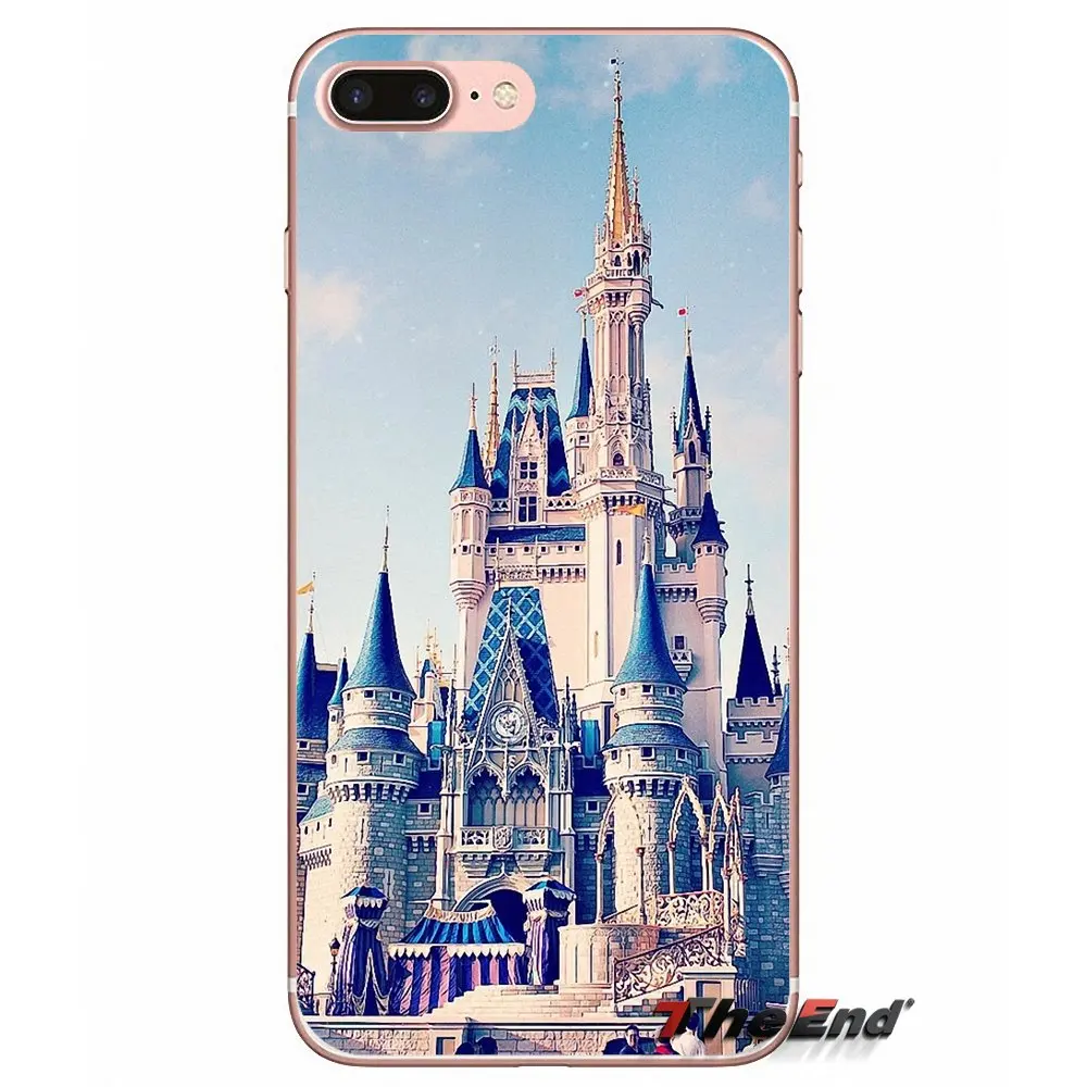 Мягкий чехол Золушки замка для Samsung Galaxy Note 3 4 5 Grand Core Prime S3 S4 S5 MINI S6 S7 edge S8 S9