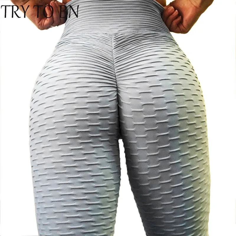 

TRY TO BN 8 Colors 2018 New Leggings For Women High Waist Casual Push Up Workout Slim Solid Leggings Fitness Summer
