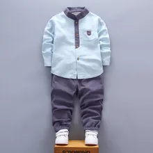 Весенне-осенняя одежда для мальчиков, Новая модная повседневная детская одежда для маленьких мальчиков, одежда для малышей, рубашка+ штаны, комплект одежды для мальчиков 0-4 лет