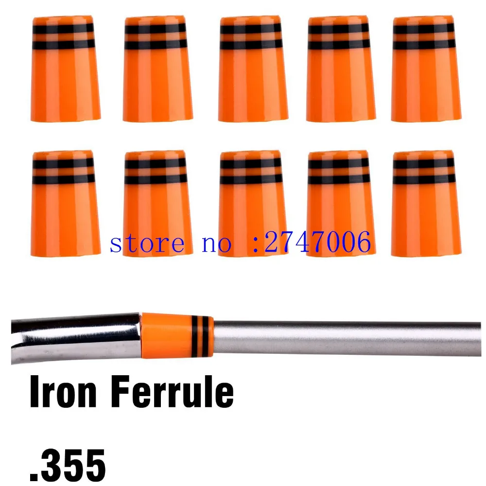 Buy Custom Golf Ferrules With Double black trim rings size .355 For Taper Tip
